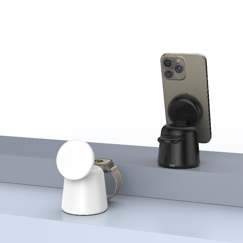 Unique Ideas 2024 Smart Mobile Phone Multi Function Wireless Charging Station For Apple Charger Stand For iPhone Samsung