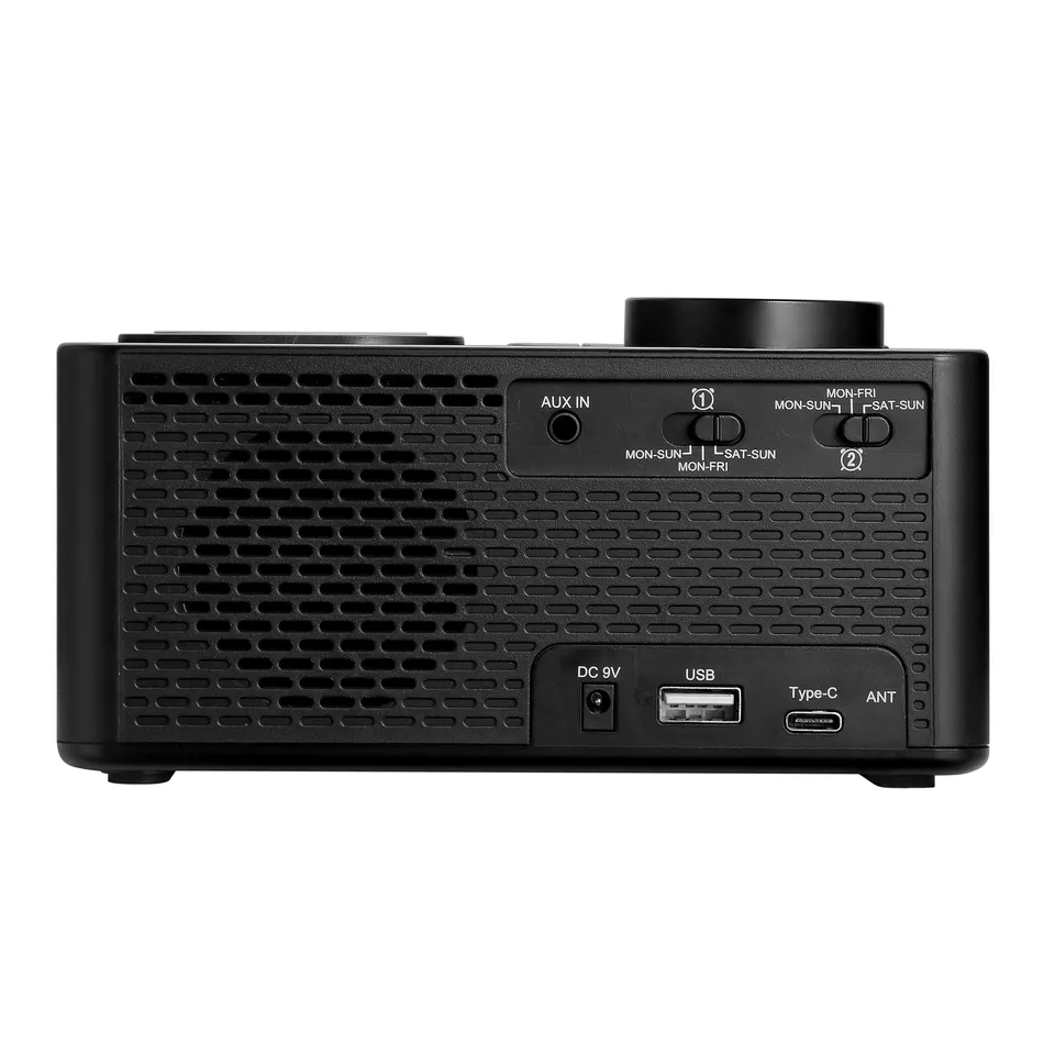 Factory New Gadgets Electronics Home Theater System BT Speaker Multi-Function Alarm Clock, 15W Wireless Charger, Date,FM Radio