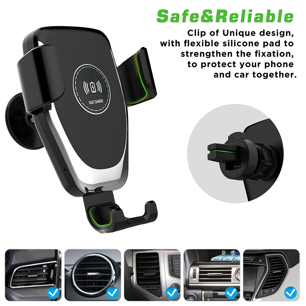 Universal Popular Car Wireless Charger for iPhone Samsung Huawei Gravity Car Mobile Phone Stand Holder Wireless Charger