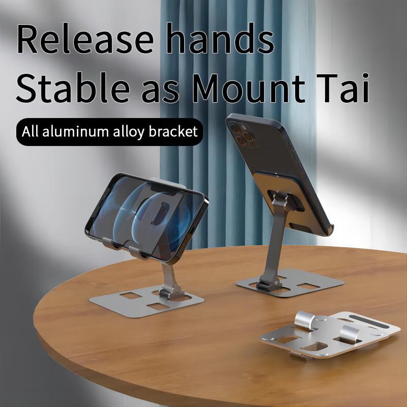 Good Price Ergonomic Portable Aluminum Fully Foldable Angle Adjustable Desk Cell Phone Stand Holder