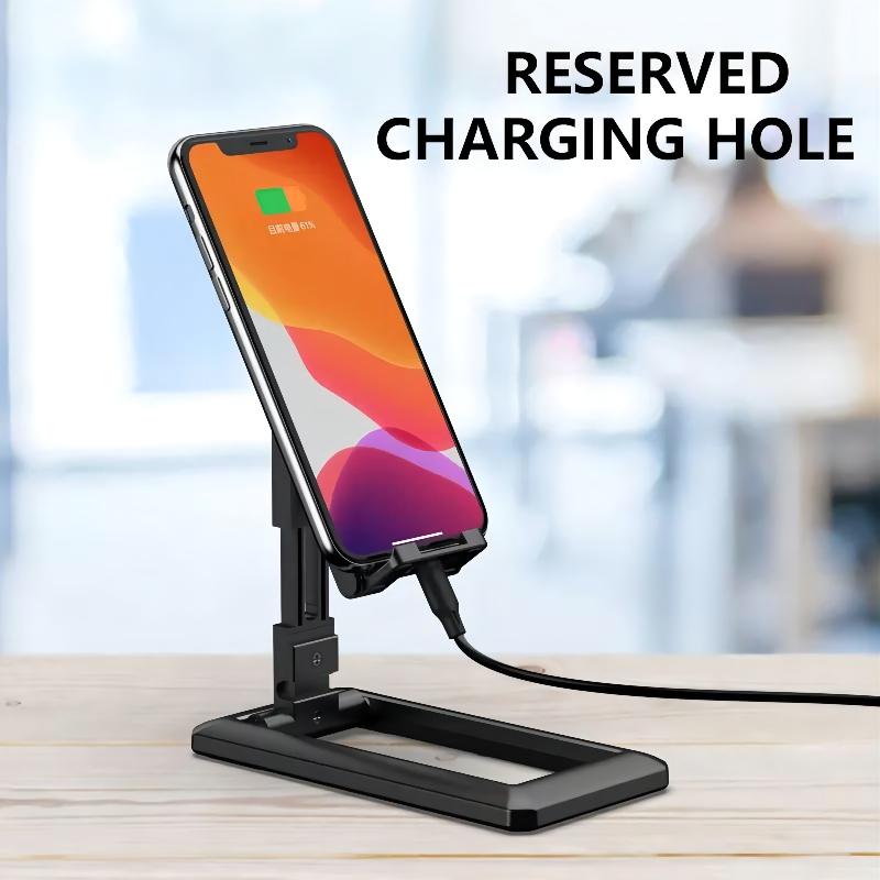 Universal lazy smartphone holder portable foldable and height adjustable desktop card holder phone stand