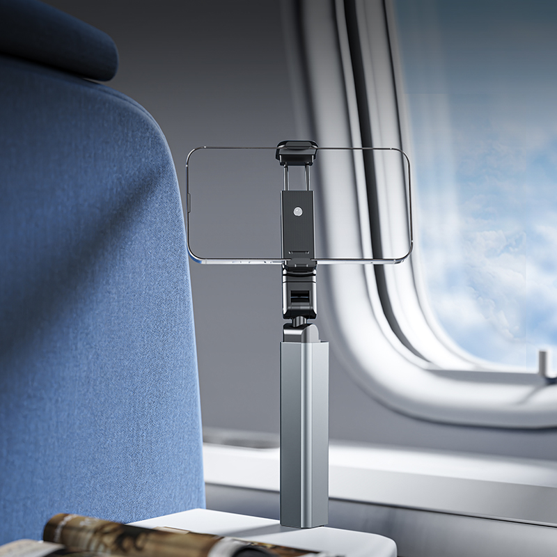 Universal Handsfree Folding in Flight Airplane Phone Holder Mount Adjustable Angle Stowable Travel Desk Cell Phone Holder Stand