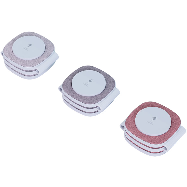 3 in 1 Fabric Wireless Charger Station Magnetic Charging Dock 4 in one 15W Fast Phone Charge Stand For iPhone 14 13 12