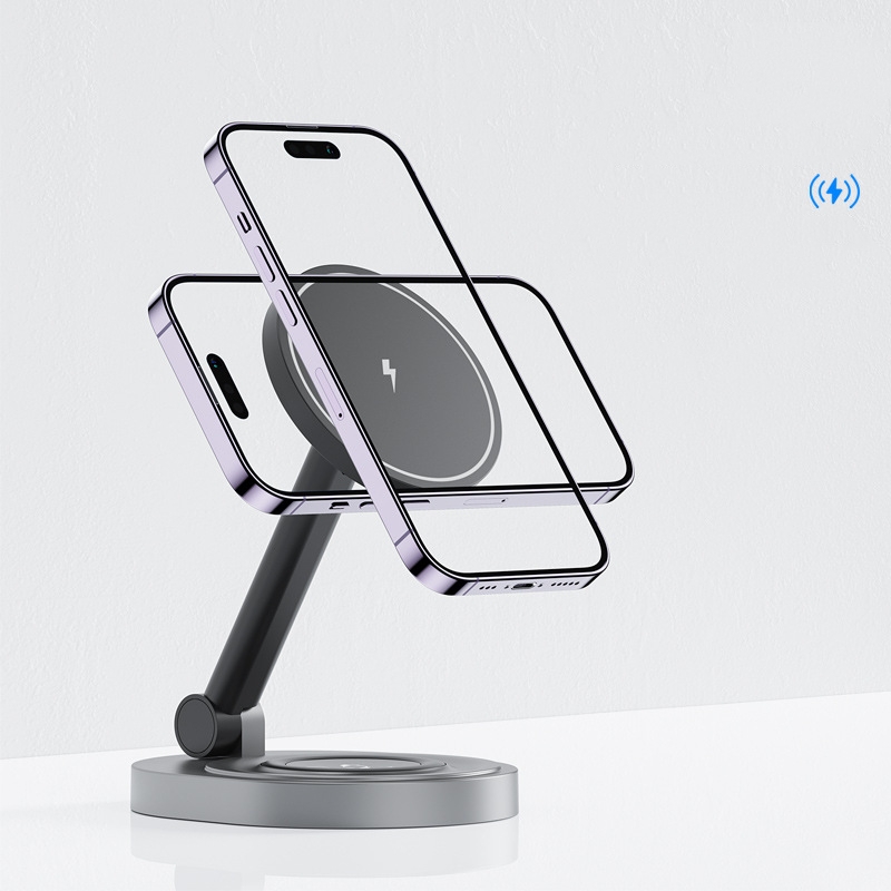 Trending Products 2024 New Arrivals Wireless Charging Station Foldable 3 in 1 Fast Wireless Charger Stand