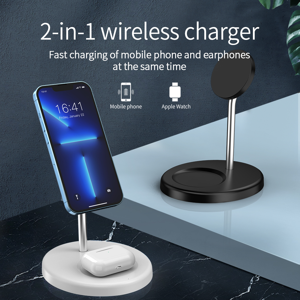 All in 1 Wireless Charger Stand Fast Charging Cell Phone Mobile Phone Holder Multi-function Magnetic Wireless Charger Station