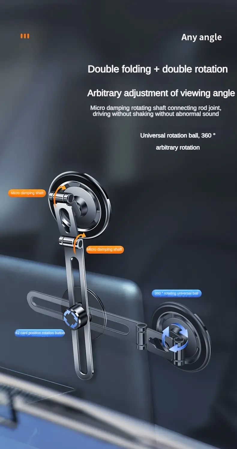 Long Arm Car Phone Holder Mount Center Console Distance Adjustable Magnet Smartphone Stand Cell GPS Support In Car Bracket