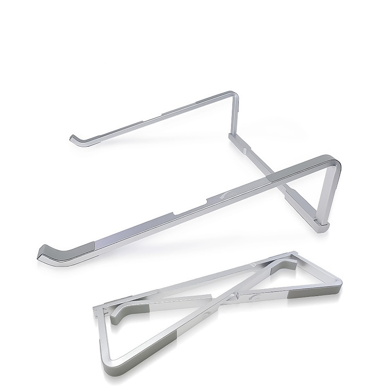 Quality Foldable Aluminium Alloy Metal Laptop Stand 15 degree Ergonomic Unique Design for 12-18" Laptop/Notebook