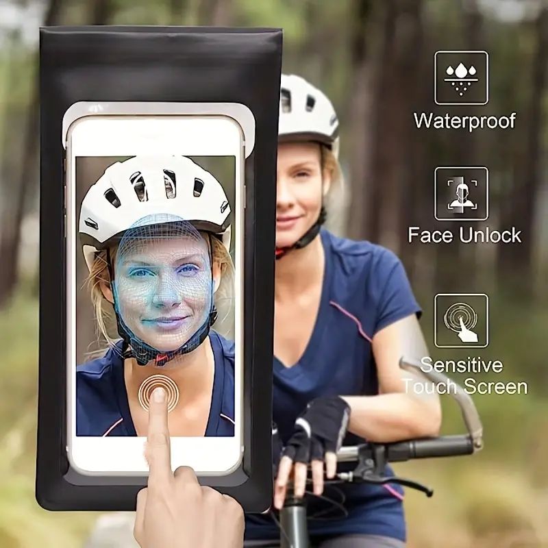 Bike Phone Holder Waterproof Motorcycle Phone Holder Touch Screen 360 degree Universal Bicycle Mobile Mount for Mobile Phones
