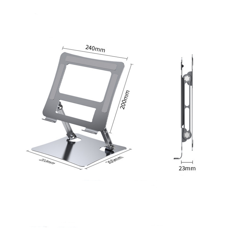 Adjustable Desktop Laptop Stand, Foldable Ergonomic Computer Notebook Stand Holder for 10-15.6 Inches Laptops and Tablets