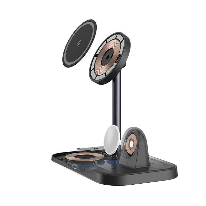 Hot Selling Adjustable Magnet Fast 3 in 1 Magnetic Wireless Charger Stand for iPhone 14/13/12/Pro Max/iwatch /airpods