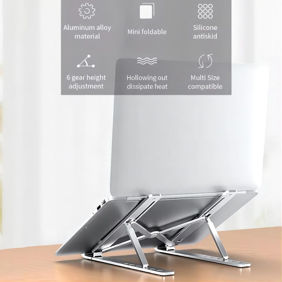 Desktop foldable height adjustable laptop stand aluminum with best price