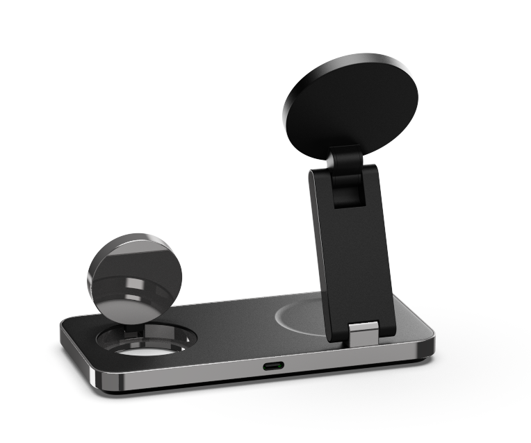 Aluminum 15W Hot Selling Travel Tool Three In One Foldable Magnetic Wireless Charger for Iphone 15 14 13 etc Earphones Watches