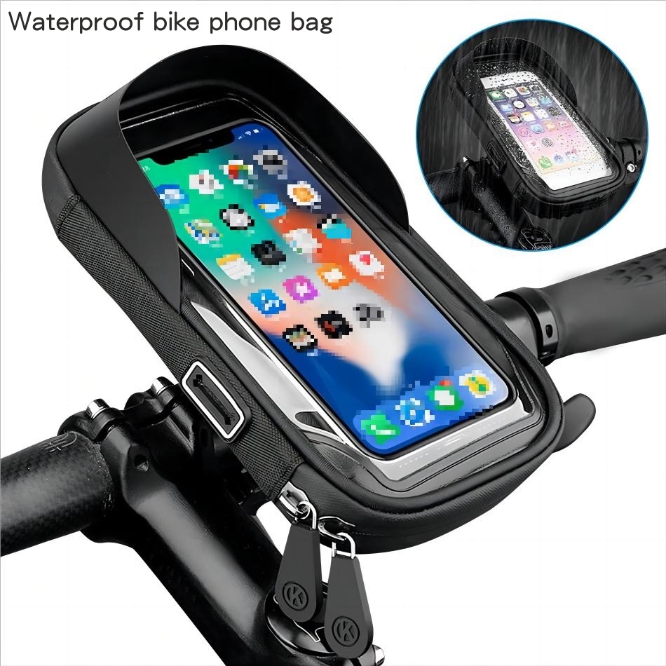 Quality Rainproof Bicycle Bag Frame Front Top Tube Cycling Bag Reflective 6.5in Phone Case Touchscreen Bag MTB Bike Accessories