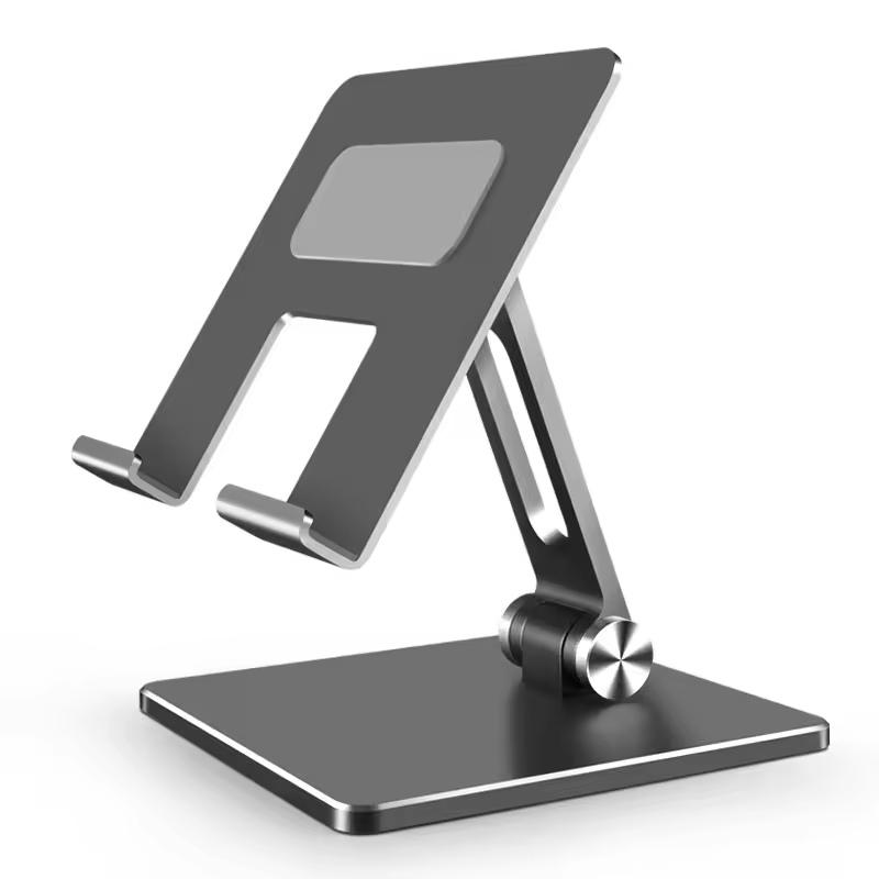Non-slip Lazy Metal Desk Mobile Phone Holder Stand Foldable Adjustable Aluminum Tablet Stand for iPhone iPad Xiaomi Huawei