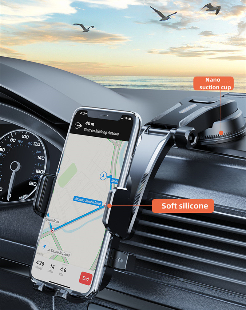 Wholesale Good Price Flexible Car Mobile Phone Holder Air Vent Windshield ABS Dashboard Car Mount Suction Cup Phone Holder