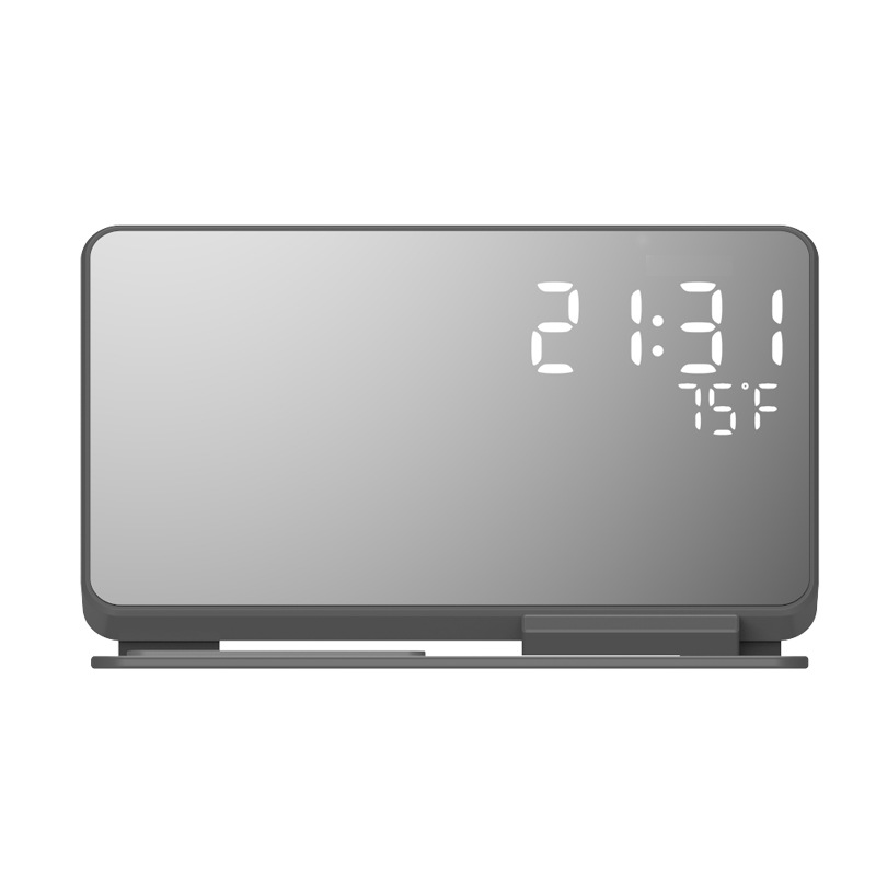 2024 Trending Phone Charging Stand 15W 4 in 1 LED Digital Display Charging Wireless Charger Station with Alarm Clock