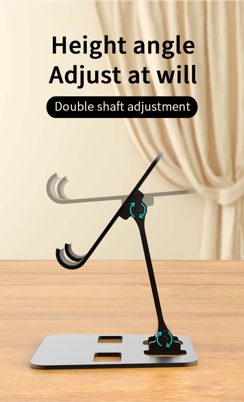 New Luxury Mini Metal Desktop Phone Stand Top Quality Portable Foldable Aluminum Alloy Support Holder For iPhone,Pad