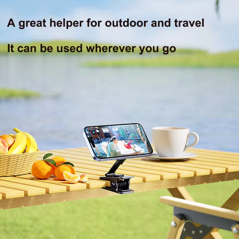 For dashboard and desktop 360 rotation magnetic mobile phone holder metal upgrade folding magnetic car mobile phone holder stand