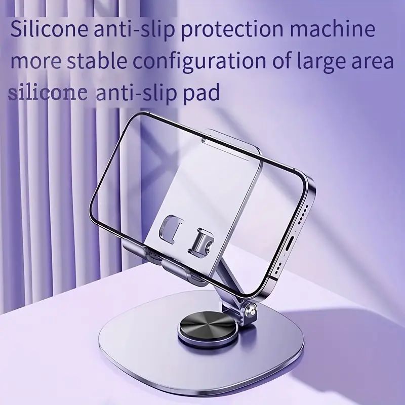Foldable cheap desktop metal 360 rotating cell phone bracket mount folding adjustable mobile phone holder stand for desk