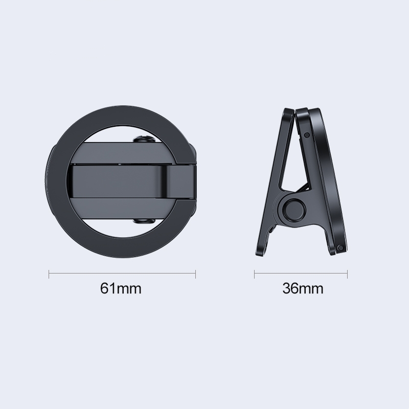 Clamp and Paste Use Car Interior Accessories Phone Mounts Magnetic Mobile Sticky New Alloy Folding Magnetic Car Phone Holder