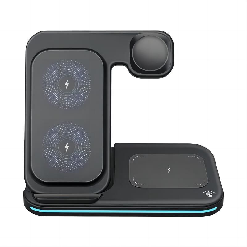 Foldable 3 in 1 Wireless Charger Stand Station Charging Dock for Apple Watch for iphone 14/13 Pro/12/11