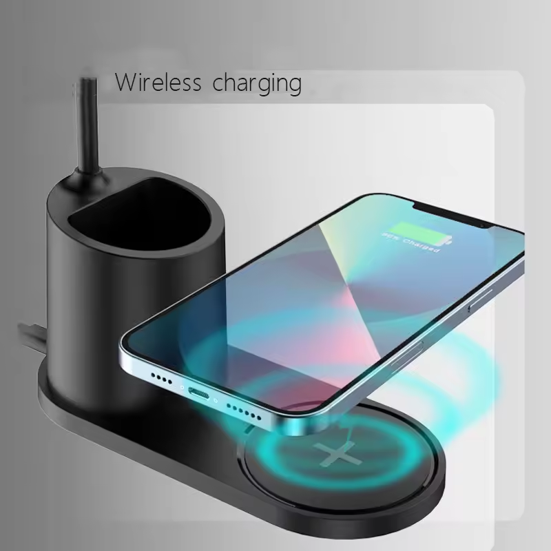 Modern Creativity Study Desk Reading Desk Lamp Hotel Bedroom Bedside Foldable Led Desk Lamp with Wireless Charging Stand