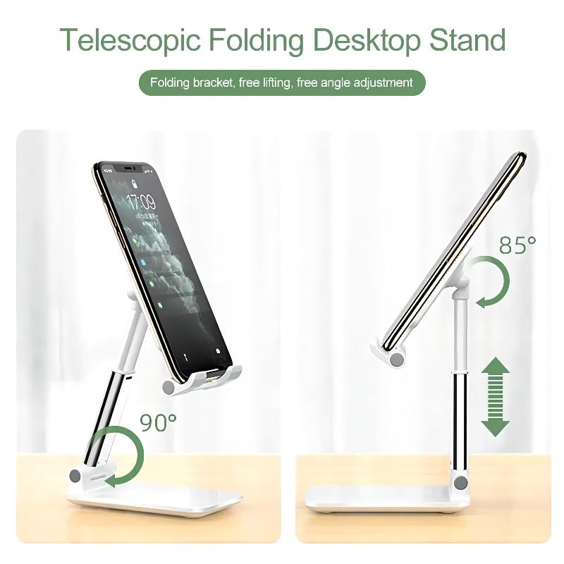 Trending Mini Portable Adjustable Foldable ABS or Aluminum Tablet Stand Mount Tablet Mobile Phone Holder Stand for iPhone
