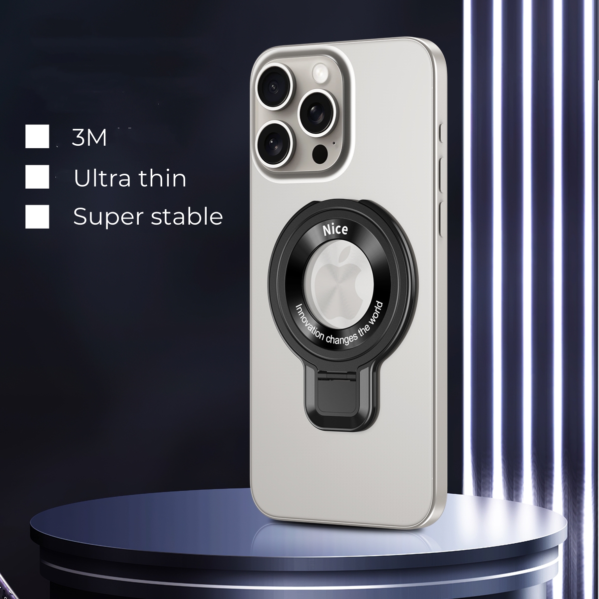 Magnetic Phone Ring Holder Ultra Thin Magnetic Finger Ring Grip Stand Holder Smartphone Magnetic Accessories