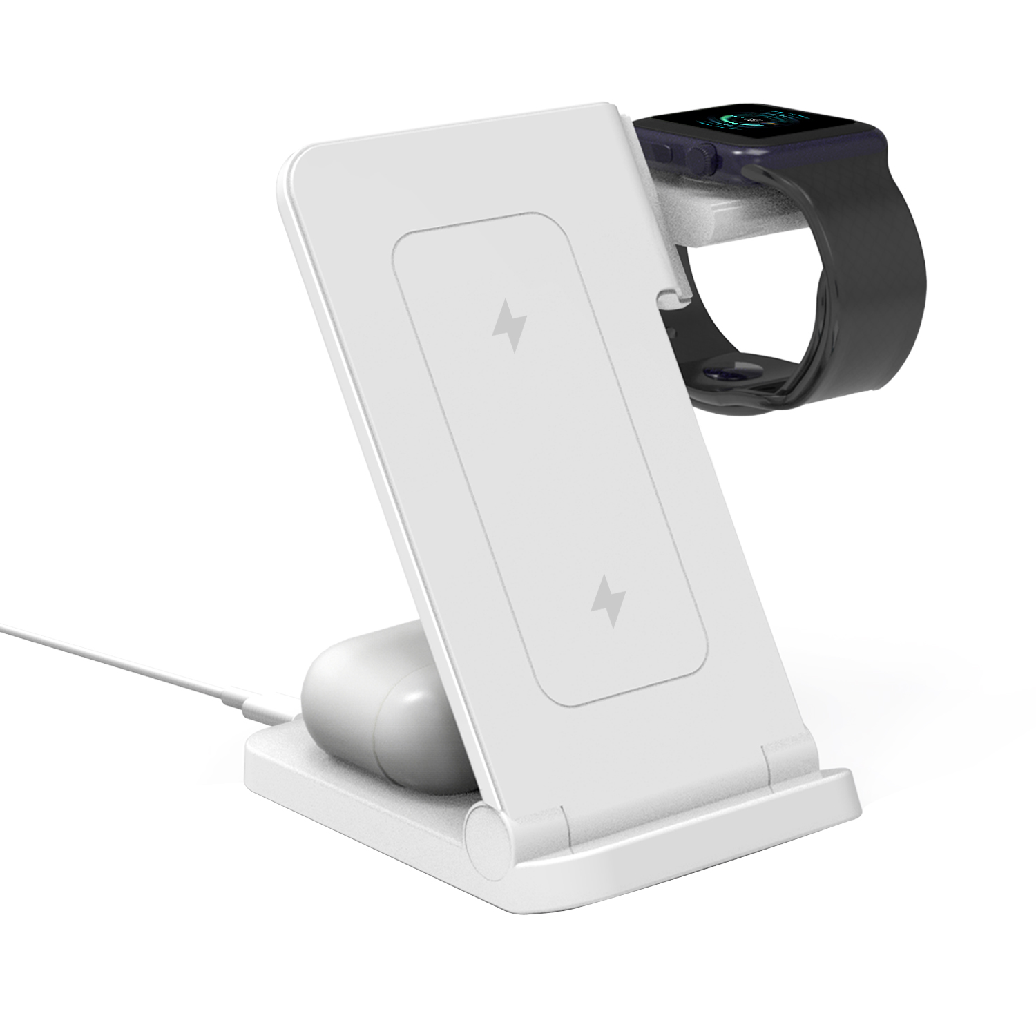 Wireless Charger for iPhone 3 in 1 Charging Station for Apple Multiple Devices Best Price Foldable Travel Charging Pad