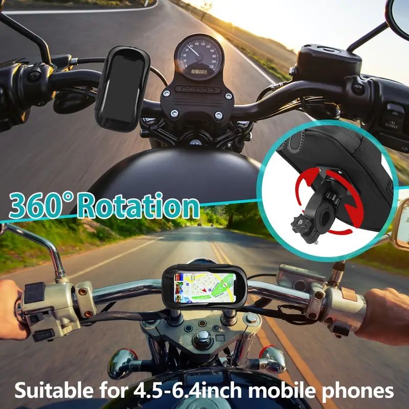 Waterproof Bike Front Frame Bag with Phone Holder - Convenient Cycling Storage Accessory - Keep Your Phone Safe While Cycling