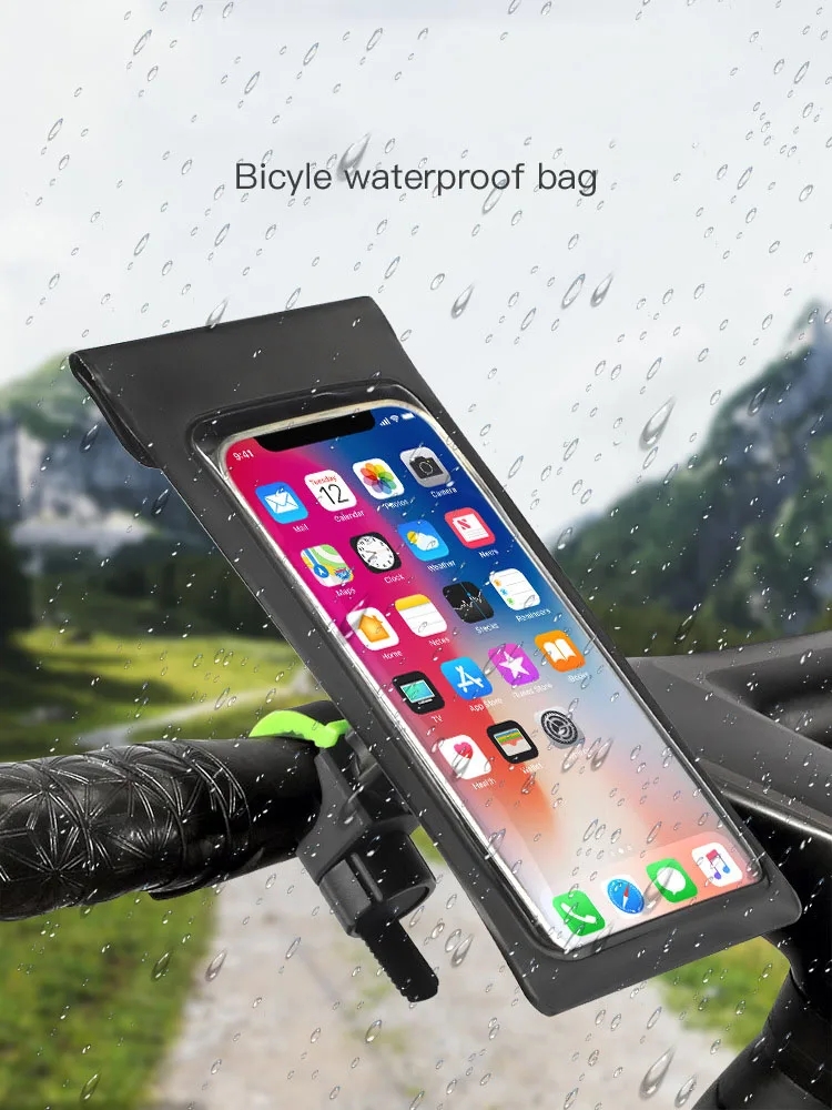 Bicycle Support Waterproof Mobile Phone Bag Waterproof Case for Mobile Phone Bike Bag Case Rainproof Pouch