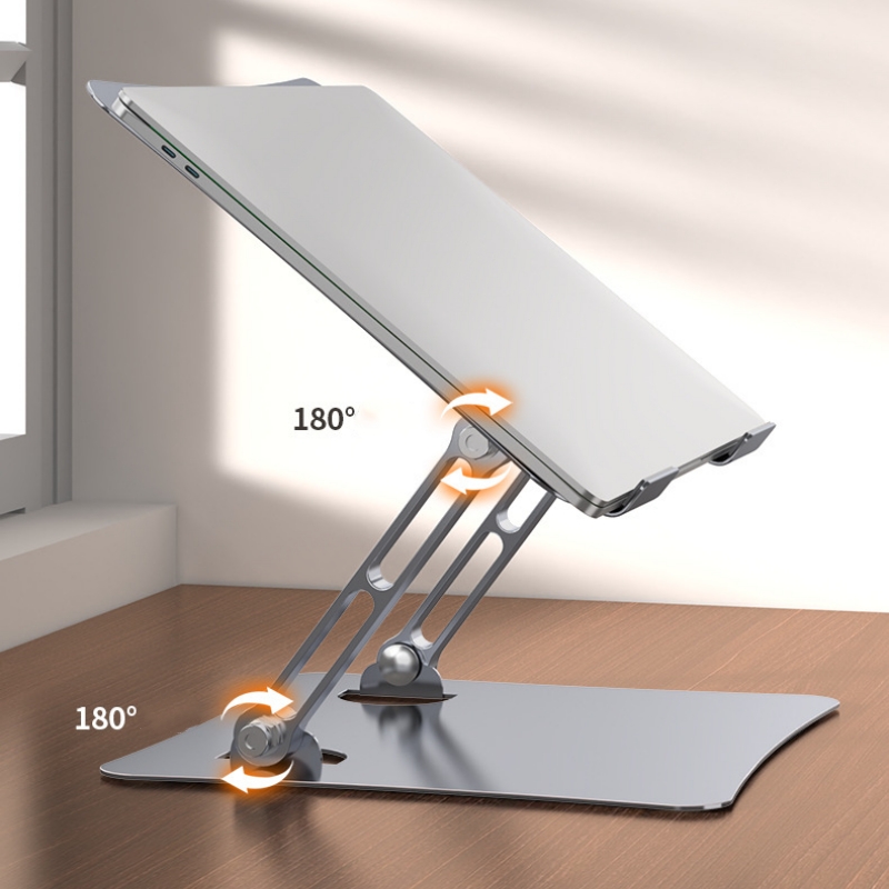 Adjustable Desktop Laptop Stand, Foldable Ergonomic Computer Notebook Stand Holder for 10-15.6 Inches Laptops and Tablets