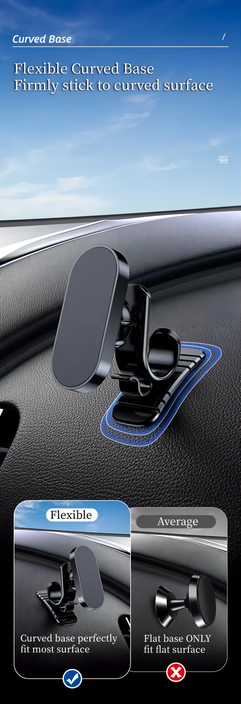 Newest wireless car phone holder mini magnetic car mount phone holder dashboard magnetic car mount