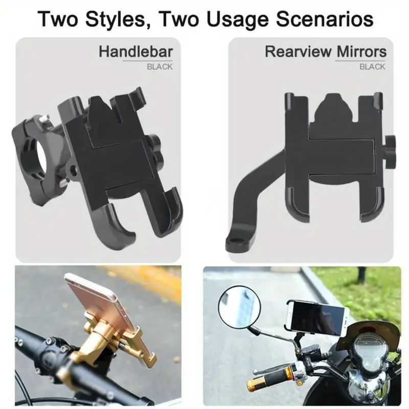 Hot quality aluminum alloy universal metal electric bike Bicycle bracket bike phone mount motorcycle phone holder