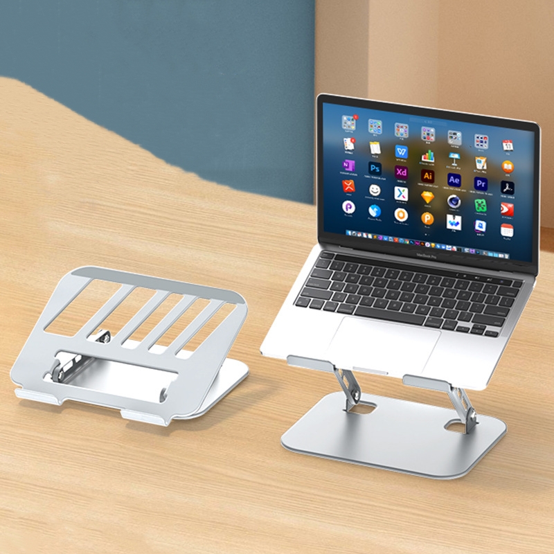 Good Price Laptop Stand 360 Rotatable Foldable Metal Notebook Holder Compatible 17.3 Inch Universal Laptop Bracket