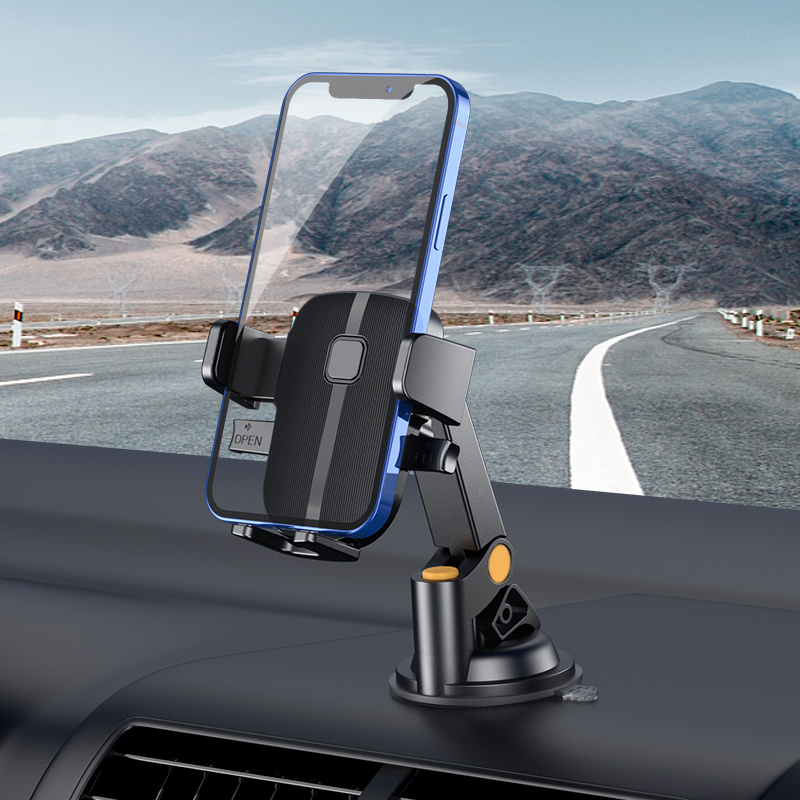 Upgraded Universal Adjustable Long Arm Phone Stand Holder For Car, Phone Mount For Car Dashboard Compatible With All Cellphones