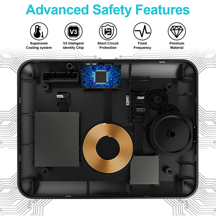 Best Seller Portable Detachable Charger Stand 4 in 1 Wireless Charging Station for Multiple Devices