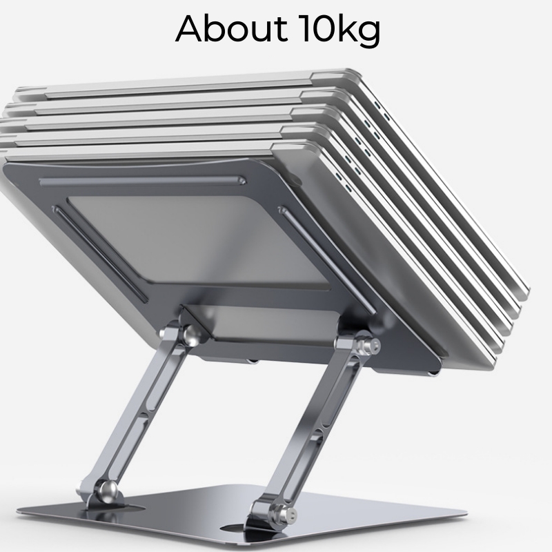 Adjustable Desktop Laptop Stand, Foldable Ergonomic Computer Notebook Stand Holder for 10-15.6 Inches Laptops and Tablets