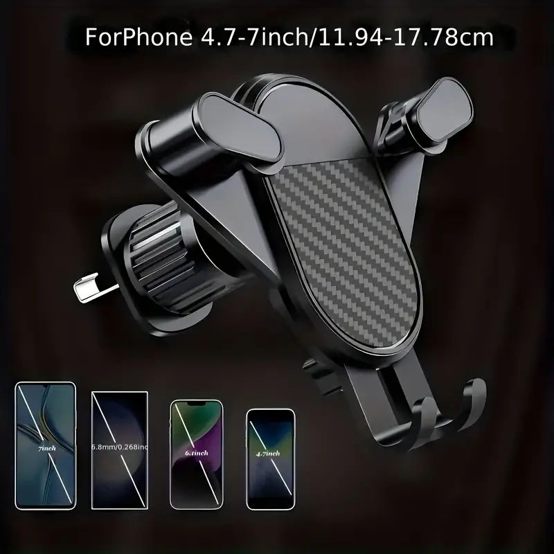 Car Air Outlet Gravity Mobile Phone Holder Rotating Car Mount Phone Holder Securely Holds Your Phone While Driving