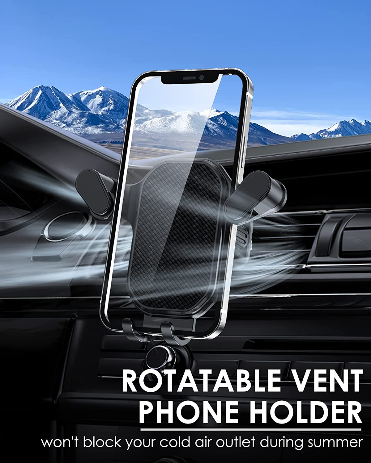 Gravity Car Phone Holder Mobile Phone Stand GPS Support Universal Car Air Vent Mount for iPhone 14 13 12 Pro Max Xiaomi Samsung
