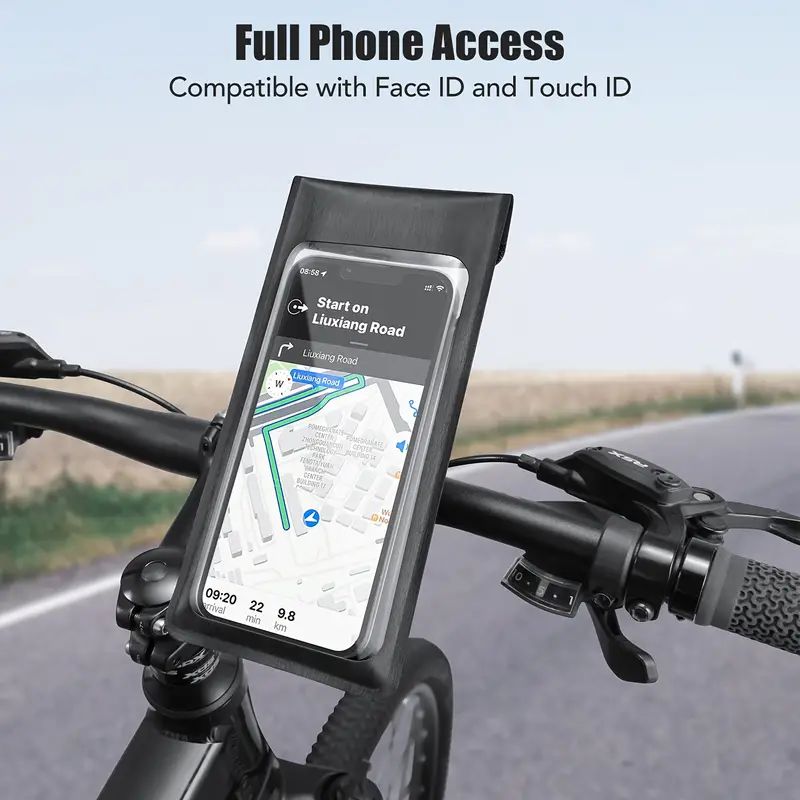 Bike Phone Holder Waterproof Motorcycle Phone Holder Touch Screen 360 degree Universal Bicycle Mobile Mount for Mobile Phones