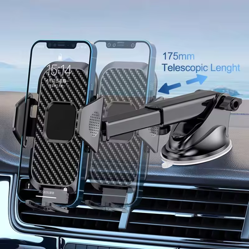Universal 360 Adjustable Arm Multi Function Windscreen Mobile Phone Holder Dashboard Car Mount Holder For iPhone 15 14 13