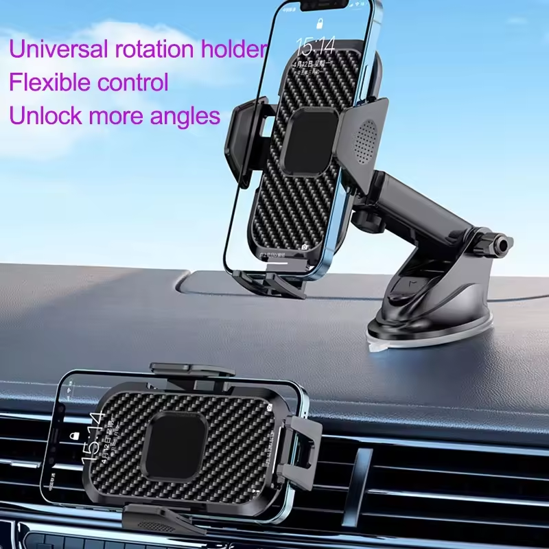 Universal 360 Adjustable Arm Multi Function Windscreen Mobile Phone Holder Dashboard Car Mount Holder For iPhone 15 14 13