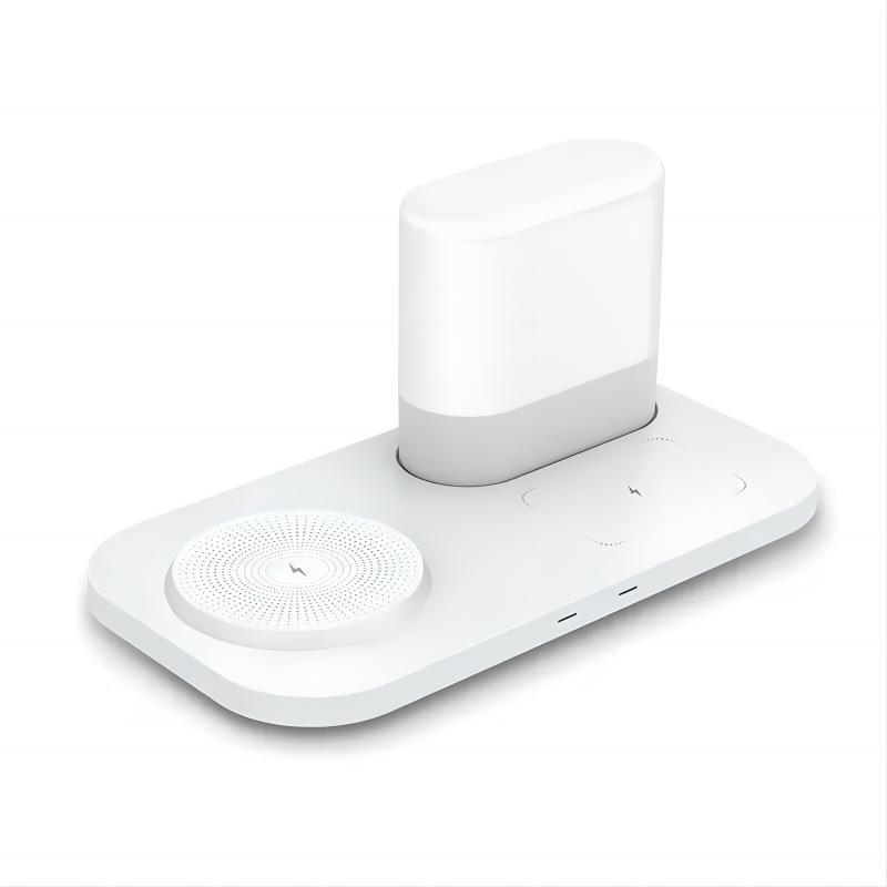 3 in 1 Wireless Charging Station Table Lamp Charger Stand with lamp Eye Protection Station Fast Smart Charging Multi Wireless