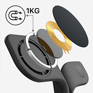 Smart multi 15W magnetic wireless mobile charging holder station for iphone,airpods,iwatch