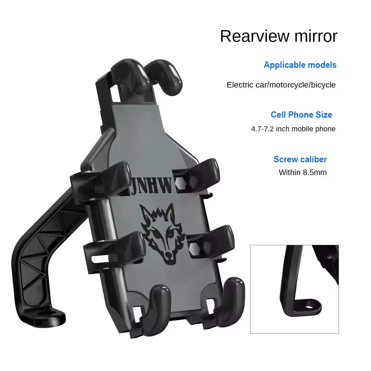 8 Claws Universal Phone Holder Cycling Phone Holder For Motorcycles, Electric Scooters And Bicycle Handlebars with Secure Lock