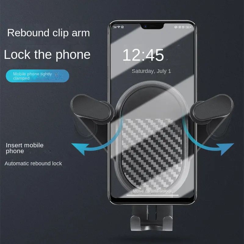 Car Air Outlet Gravity Mobile Phone Holder Rotating Car Mount Phone Holder Securely Holds Your Phone While Driving