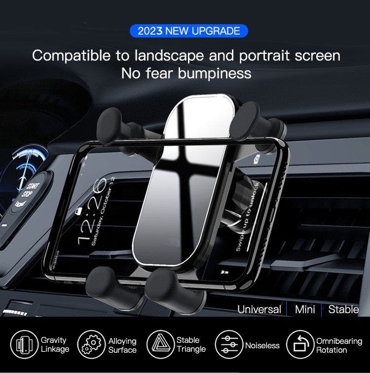 Smartphones Universal gravity air vent cell phone car mount wholesale car phone holder mobile holder for car phone holder