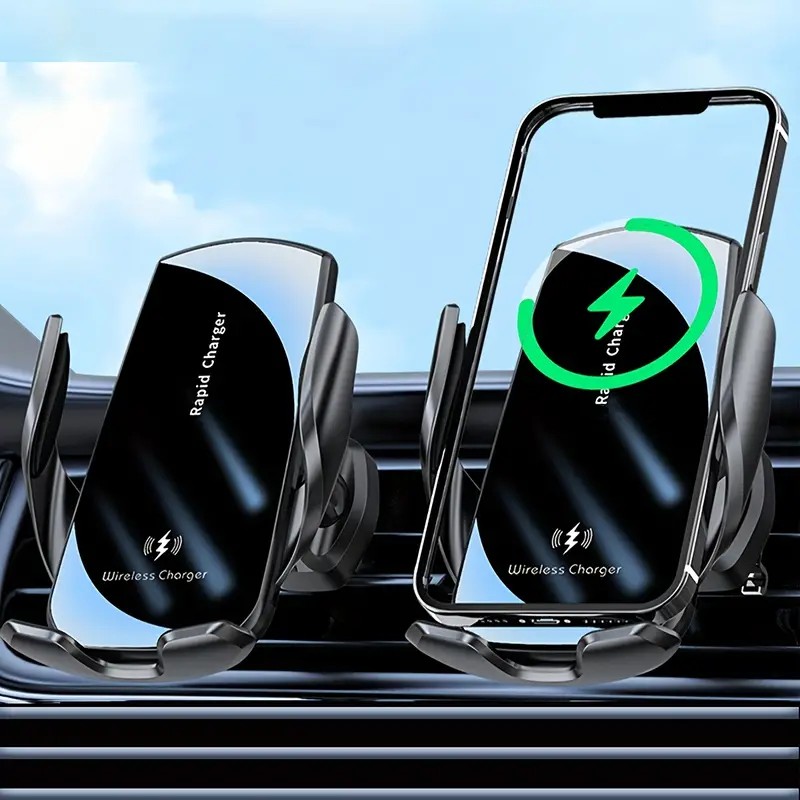 Universal Cellphone Accessories Mobile Phone Charger Holder Mount Auto 15W Wireless Fast Car Charger for Iphone