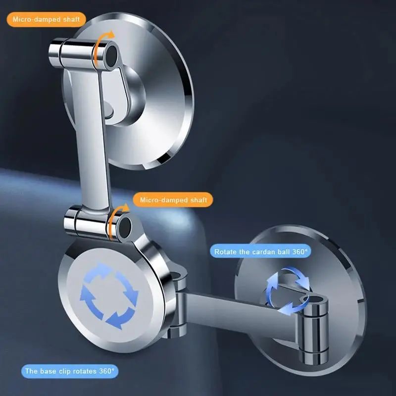 Flexible Car Mount Strong Aluminum Magnetic Phone Holder Foldable Portable Stand Magnet Support Desktop Smartphone Bracket
